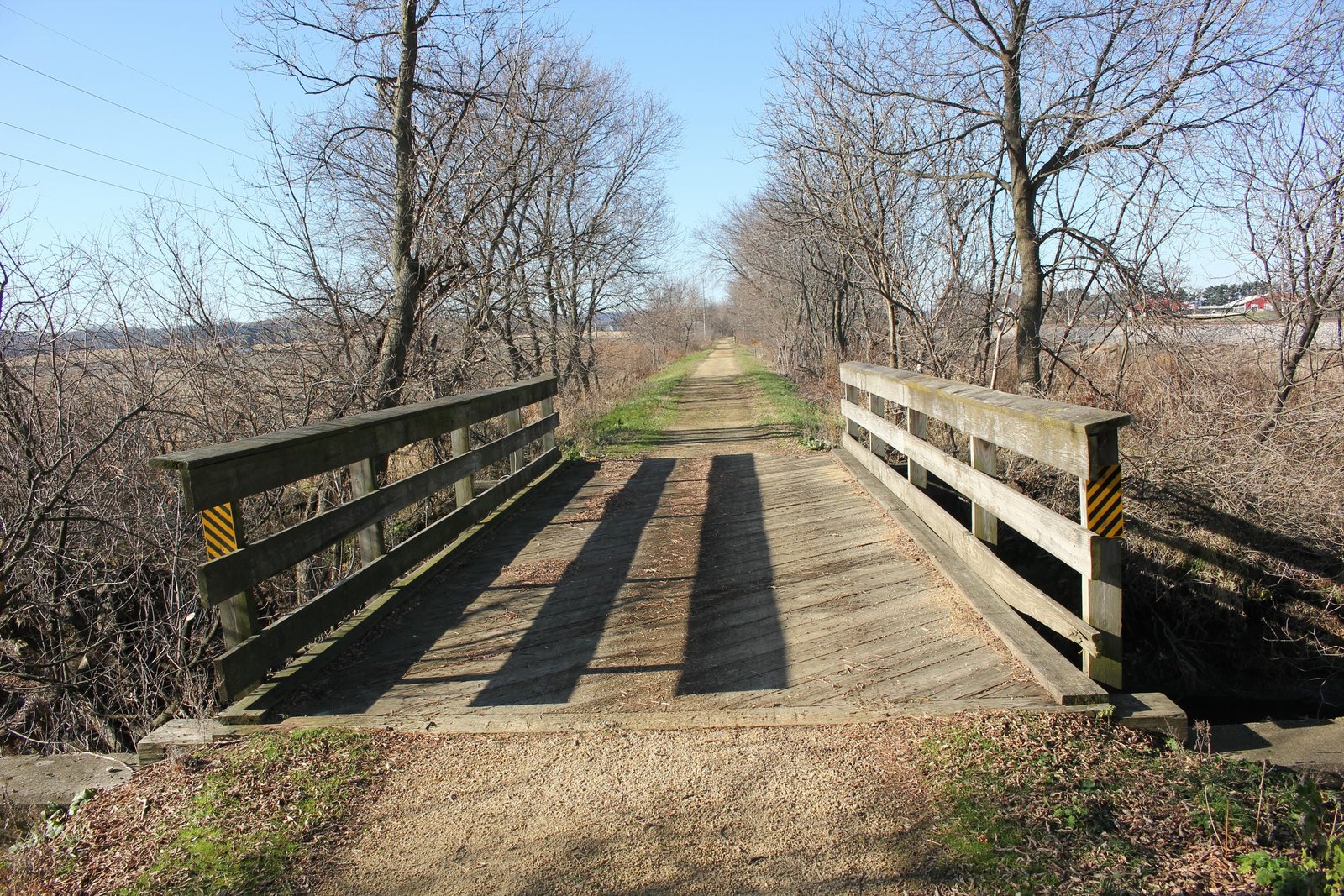 Looking west
